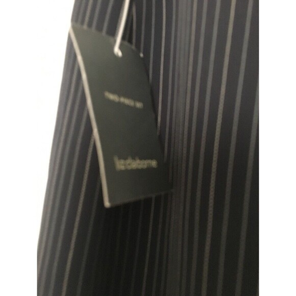 2pc Liz Claiborne Women's Blue Pinstriped Pant Suit Size 4 Jacket & Pants - Picture 11 of 12